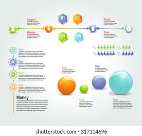 Vector colorful info graphics for your business presentations. Can be used for info graphics, graphic or website layout vector, numbered banners, diagram, web design.