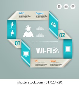 Vector colorful info graphics for your business presentations. Can be used for info graphics, graphic or website layout vector, numbered banners, diagram, web design.