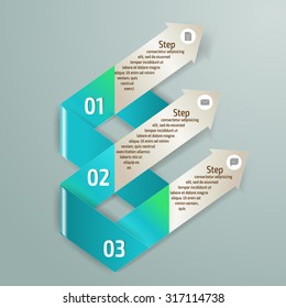 Vector colorful info graphics for your business presentations. Can be used for info graphics, graphic or website layout vector, numbered banners, diagram, web design.