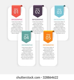 Vector colorful info graphics for your business presentations. Can be used for info graphics, graphic or website layout vector, numbered banners, diagram, horizontal cutout lines, web design.
