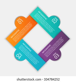 Vector colorful info graphics for your business presentations. Can be used for info graphics, graphic or website layout vector, numbered banners, diagram, horizontal cutout lines, web design.
