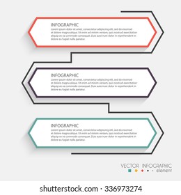 Vector colorful info graphics for your business presentations. Can be used for info graphics, graphic or website layout vector, numbered banners, diagram, horizontal cutout lines, web design.