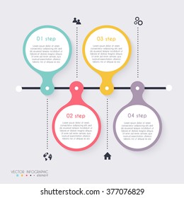 Vector colorful info graphics for your business presentations. 
