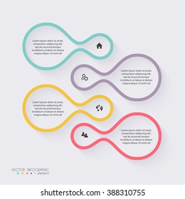 Vector colorful info graphics for your business presentations. Can be used for info graphics, graphic or website layout vector, numbered banners, diagram, horizontal cutout lines, web design.