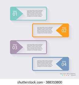 Vector colorful info graphics for your business presentations. Can be used for info graphics, graphic or website layout vector, numbered banners, diagram, horizontal cutout lines, web design.