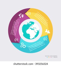 Vector colorful info graphics for your business presentations. Can be used for info graphics, graphic or website layout vector, numbered banners, diagram, horizontal cutout lines, web design.