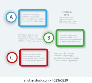 Vector colorful info graphics for your business presentations.Eps 10