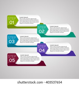 Vector colorful info graphics for your business presentations. Can be used for info graphics, graphic or website layout vector, numbered banners, diagram, web design.