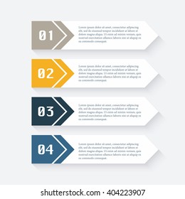 Vector colorful info graphics for your business presentations. Can be used for info graphics, graphic or website layout vector, numbered banners, diagram, horizontal cutout lines, web design.
