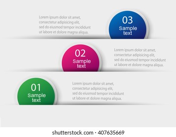 Vector colorful info graphics for your business presentations. For info graphics, graphic or website layout vector, numbered banners, diagram, web design. Eps 10