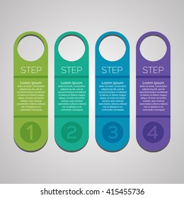 Vector colorful info graphics for your business presentations. Can be used for info graphics, graphic or website layout vector, numbered banners, diagram, web design.