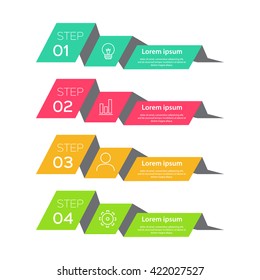 Vector colorful info graphics for your business presentations. Can be used for info graphics, graphic or website layout vector, numbered banners, diagram, web design.