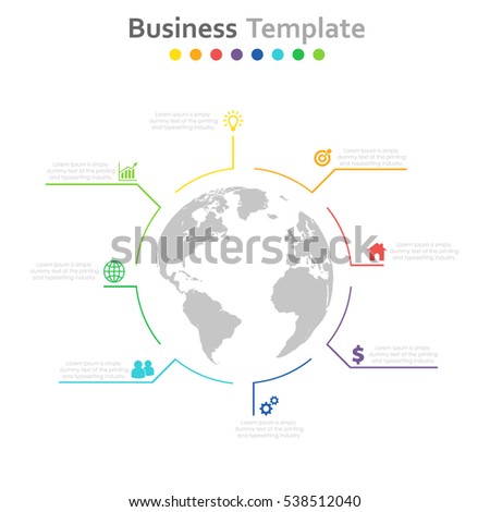 Vector colorful info graphics for your business presentations. Can be used for info graphics, graphic or website layout vector, numbered banners, diagram, horizontal cutout lines, web design.