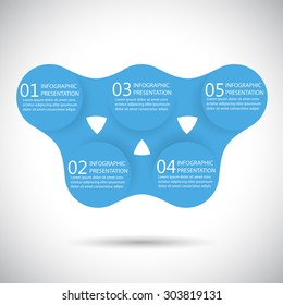 vector colorful infographics for presentations. business and marketing template and graphics. metaball identity branding backdrop