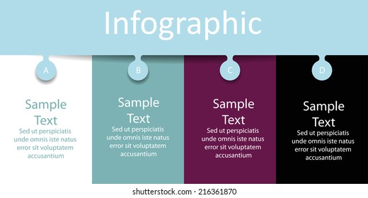 vector colorful infographics for presentations. can be used for business, marketing templates and graphics
