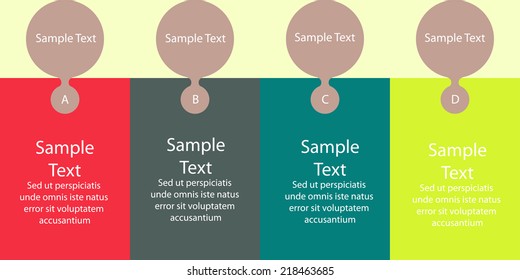 vector colorful infographics for presentations. can be used for business, marketing templates and graphics