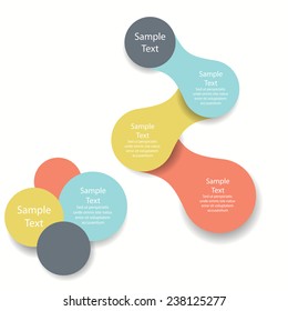 vector colorful infographics for presentations. can be used for business, marketing templates and graphics. metaball identity branding backdrop