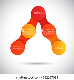 vector colorful infographics for presentations. can be used for business, marketing templates and graphics. metaball identity branding backdrop