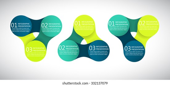 vector colorful infographics for presentations. can be used for business, marketing templates and graphics. metaball identity branding backdrop