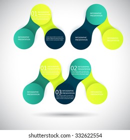 vector colorful infographics for presentations. can be used for business, marketing template charts and graphics. metaball identity branding backdrop