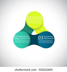 vector colorful infographics for presentations. can be used for business, marketing template charts and graphics. metaball identity branding backdrop