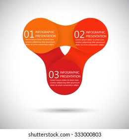 vector colorful infographics for presentations. can be used for business, marketing template charts and graphics. metaball identity branding backdrop