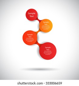 vector colorful infographics for presentations. can be used for business, marketing template charts and graphics. metaball identity branding backdrop