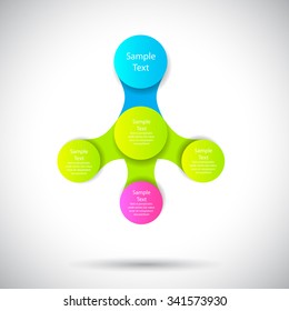 vector colorful infographics for presentations. can be used for business, marketing template charts and graphics. metaball identity branding backdrop