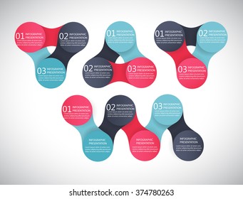 vector colorful infographics for presentations. can be used for business, marketing template charts and graphics. metaball identity branding backdrop