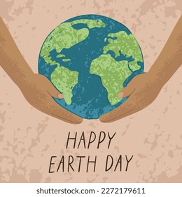 Vector Colorful International Mother Earth Day Greeting Card