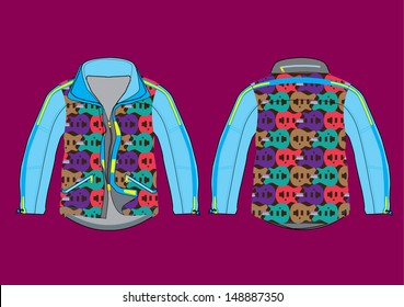 vector colorful jacket design collection