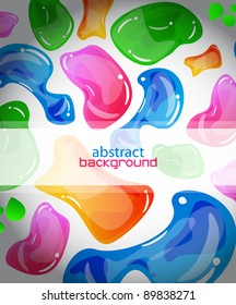 Vector colorful jelly background