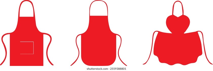 vector colorful kitchen apron, apron textile drawings