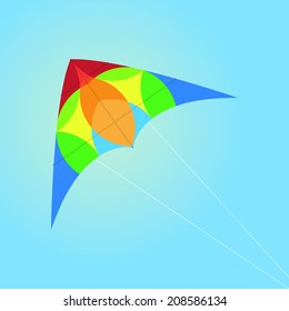 Vector Colorful Kite Isolated On Background