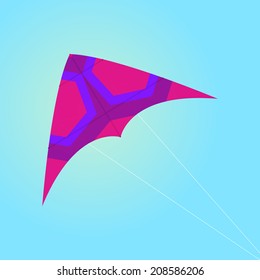 Vector Colorful Kite Isolated On Background