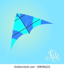 Vector Colorful Kite Isolated On Background