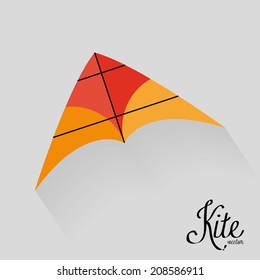 Vector Colorful Kite Isolated On Background