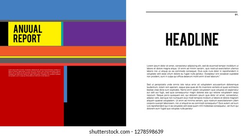 Vector Colorful Layout  Design Template for Brochure  website  and Company Profile