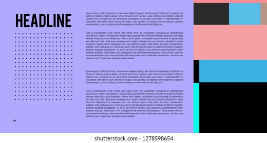 Vector Colorful Layout  Design Template for Brochure  website  and Company Profile