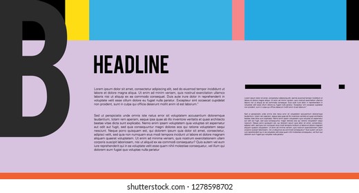 Vector Colorful Layout  Design Template for Brochure  website  and Company Profile
