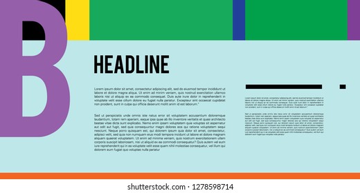Vector Colorful Layout  Design Template for Brochure  website  and Company Profile