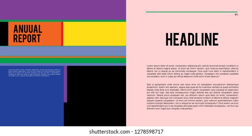 Vector Colorful Layout  Design Template for Brochure  website  and Company Profile