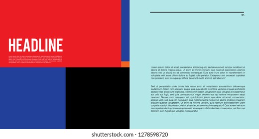 Vector Colorful Layout  Design Template for Brochure  website  and Company Profile