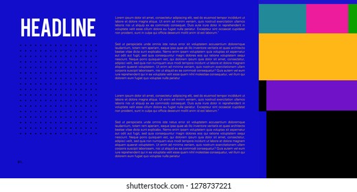 Vector Colorful Layout  Design Template for Brochure website  and Company Profile.