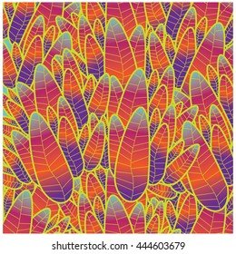 Vector colorful leaves background pattern design and illustration