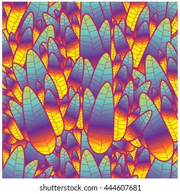 Vector colorful leaves background pattern design and illustration