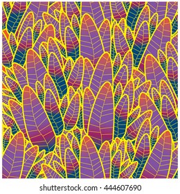 Vector colorful leaves background pattern design and illustration