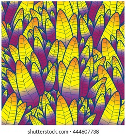 Vector colorful leaves background pattern design and illustration