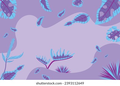 vector colorful leaves background with random layout