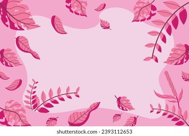 vector colorful leaves background with random layout